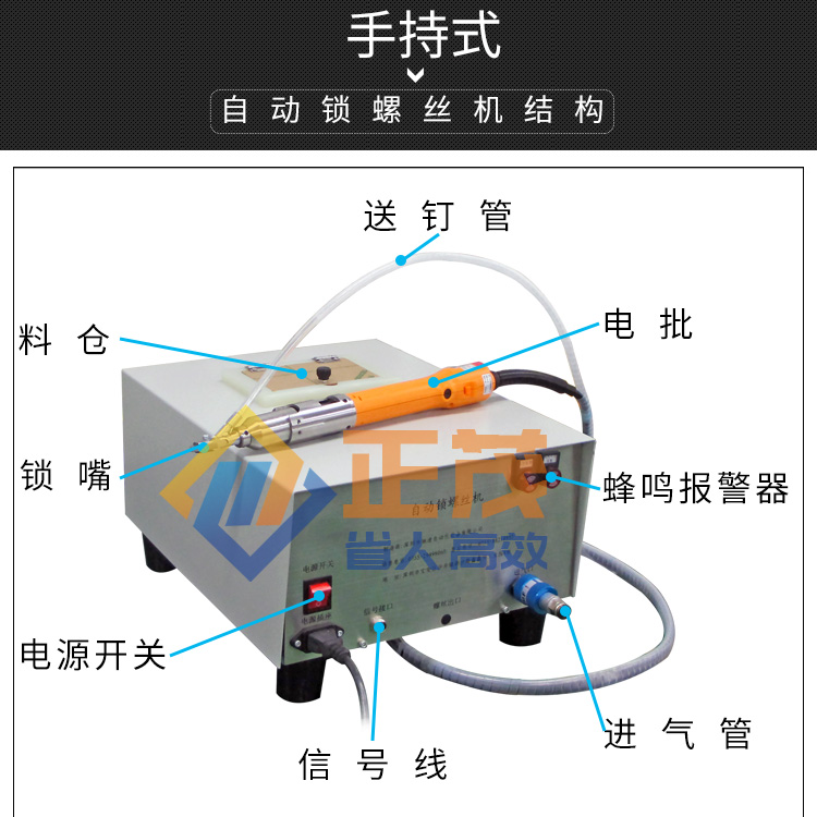 手持式锁螺丝机结构图